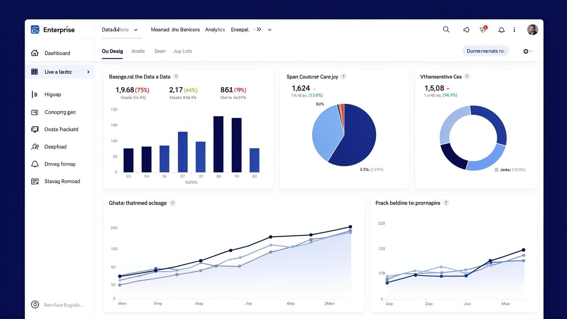 GloERP analytics dashboard preview